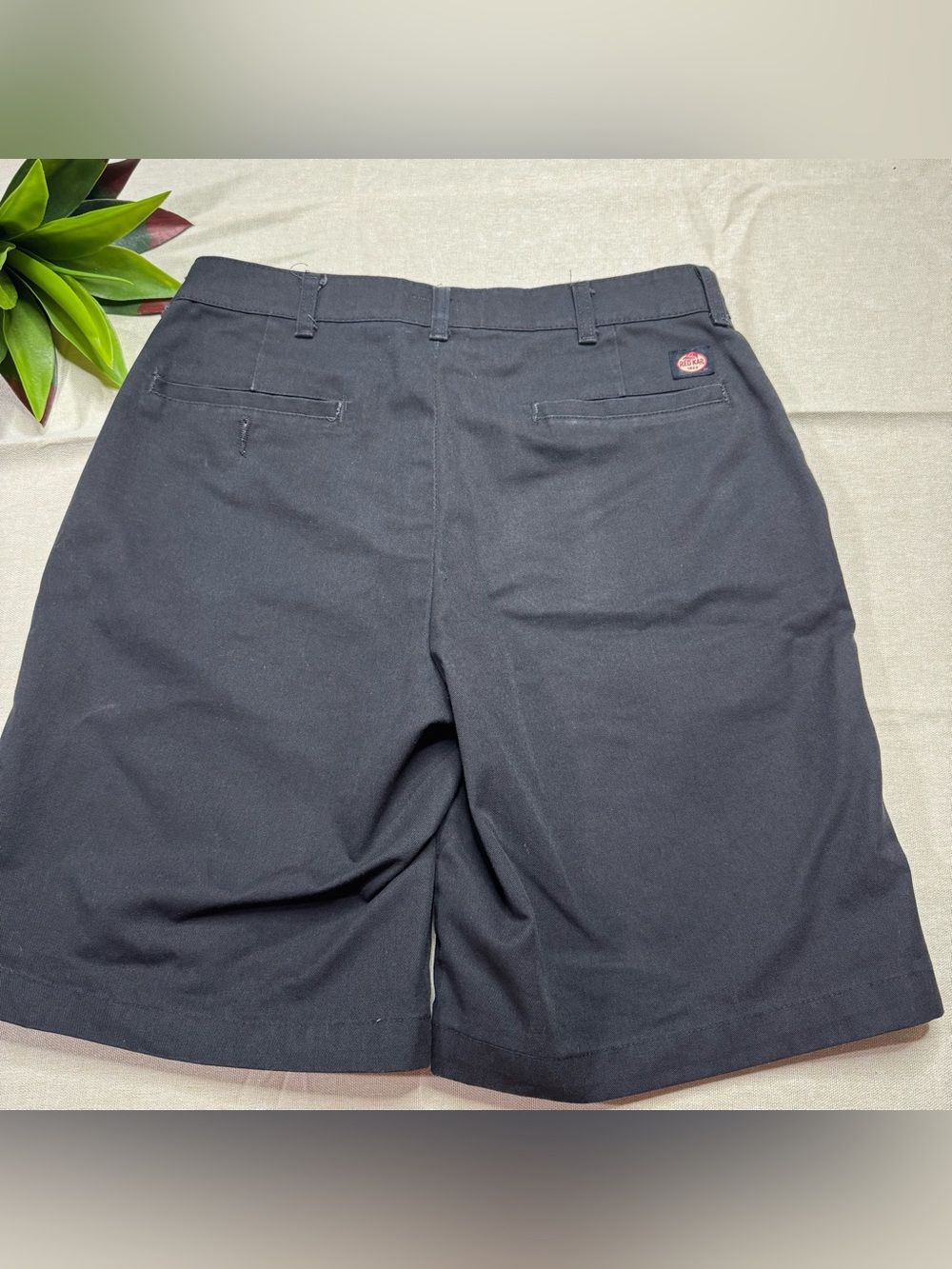 Red Kap Black Work Shorts Uniform Utility Flat Front Men’s 32 Made USA - Picture 4 of 10